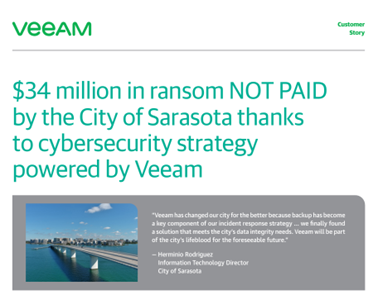 Veeam backup Sarasota case study